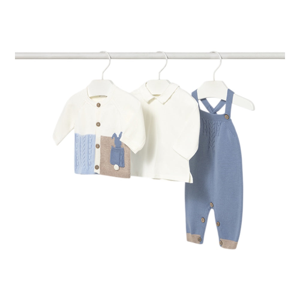 MAYORAL 3 PIECE DUNGAREE SET 2617