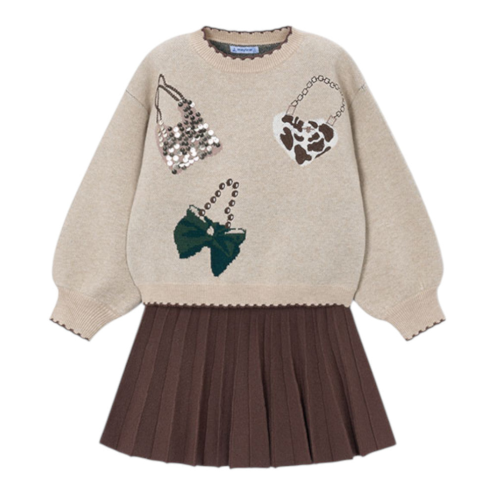 MAYORAL SWEATER & SKIRT SET 4933