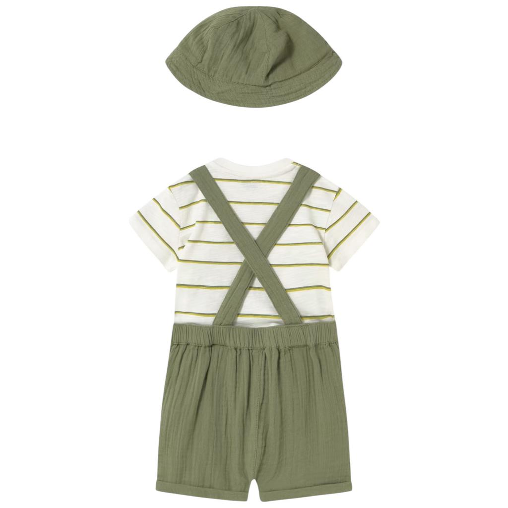 MAYORAL DUNGAREE & HAT SET 1649 14