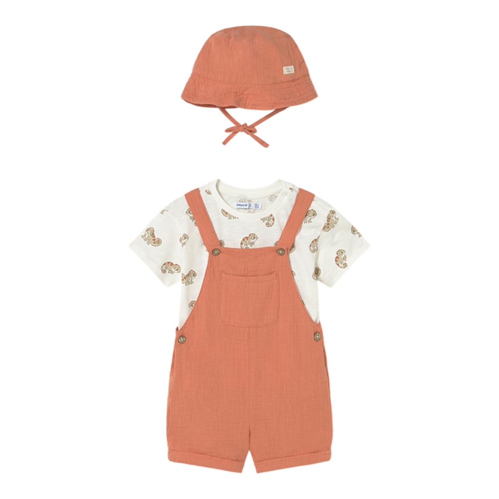 MAYORAL DUNGAREE 3 PIECE SET 1663