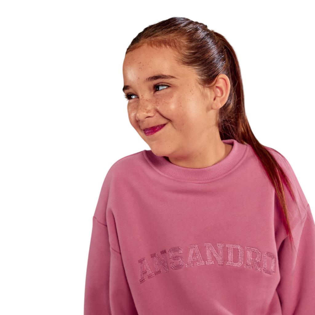 ANSANDRO DUSTY ROSE SWEATSHIRT