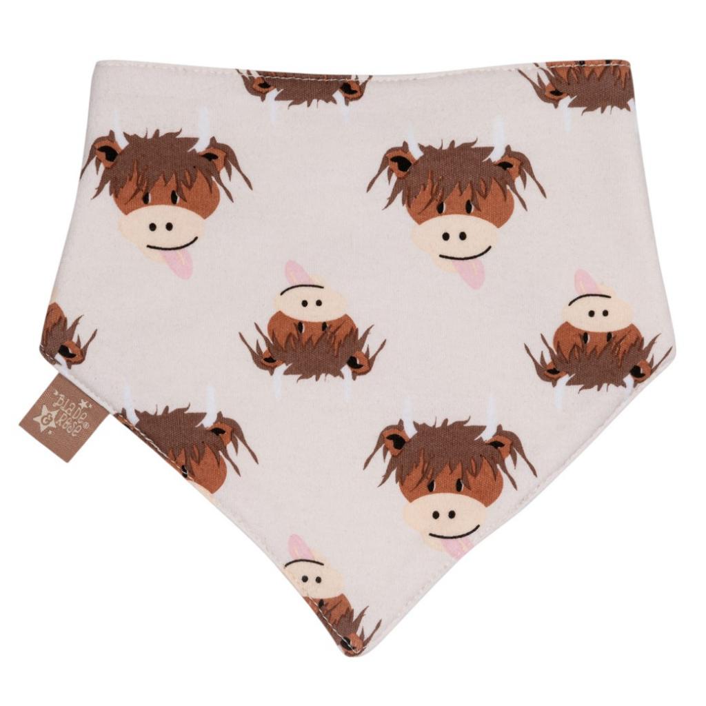 BLADE & ROSE HAMISH HIGHLAND COW BIB NHB