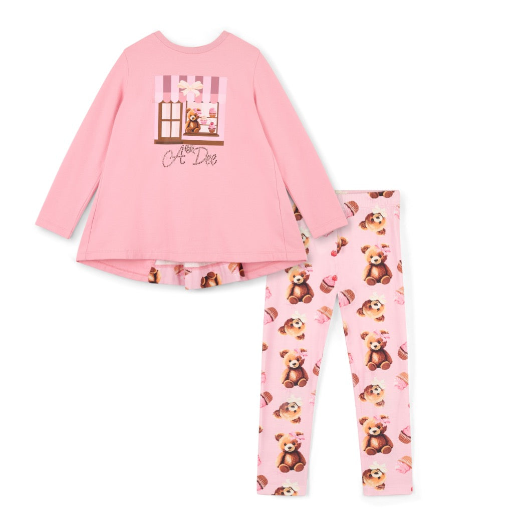 A DEE TEDDY BEAR BAKERY MISSY LEGGING SET W252509