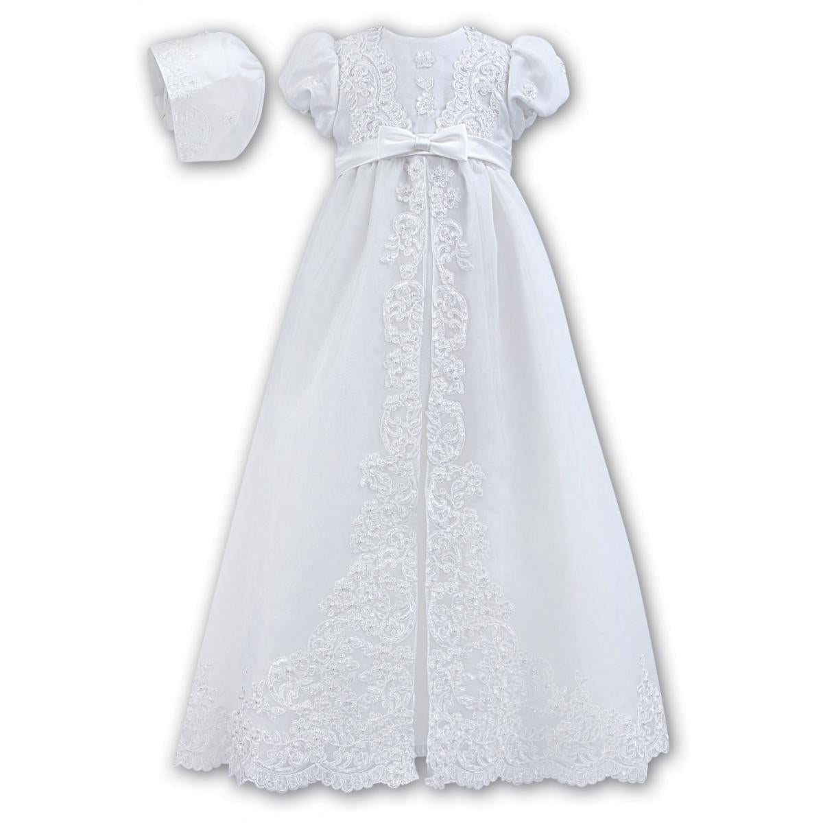 SARAH LOUISE CHRISTENING GOWN & BONNET 001165W