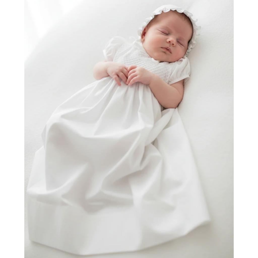 SARAH LOUISE CHRISTENING GOWN & BONNET 001172I
