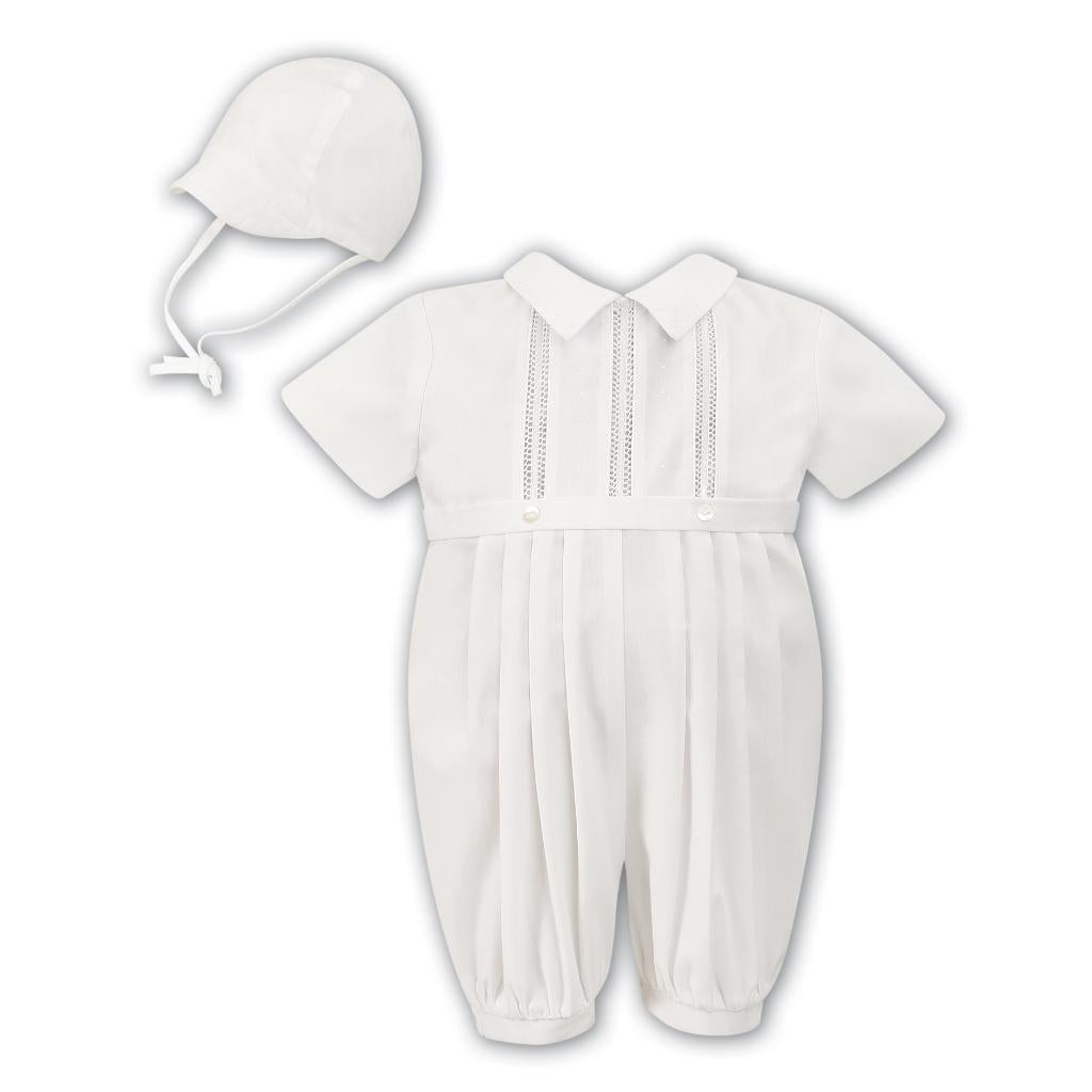 SARAH LOUISE SHORT ROMPER & HAT 002209