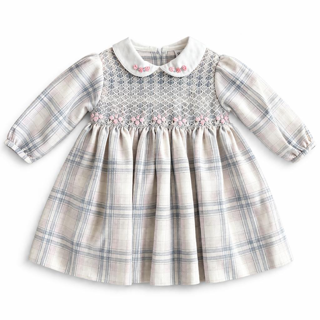 SARAH LOUISE SMOCKED DRESS 013952