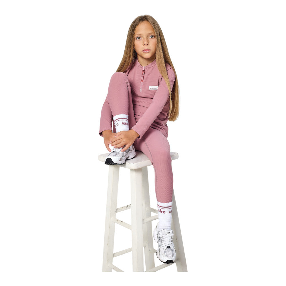 ANSANDRO WINTER ROSE RIBBED SET