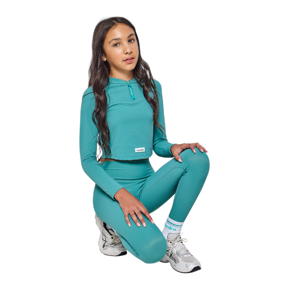 ANSANDRO MIDNIGHT TEAL RIBBED SET