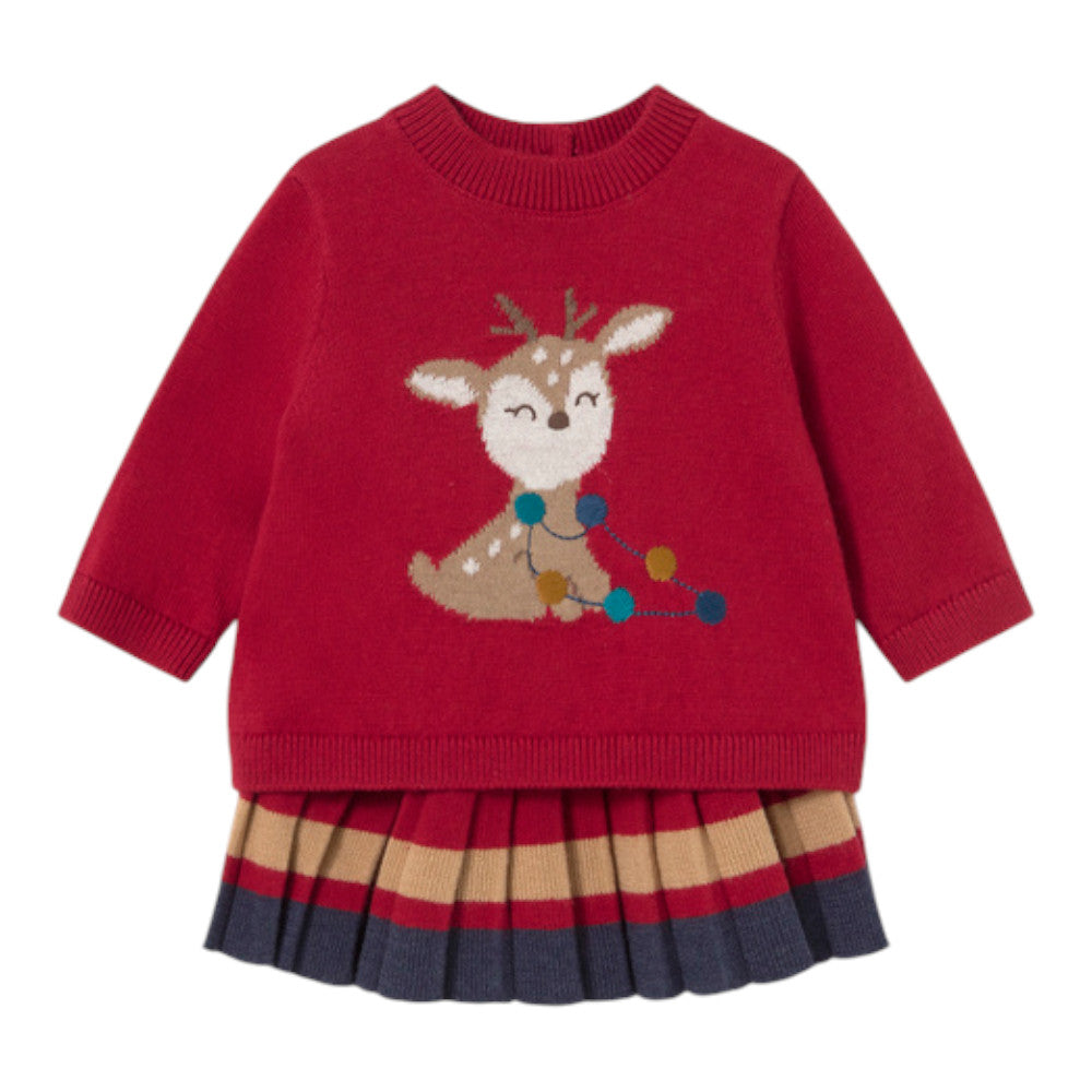 MAYORAL KNITTED SKIRT AND JUMPER 2829