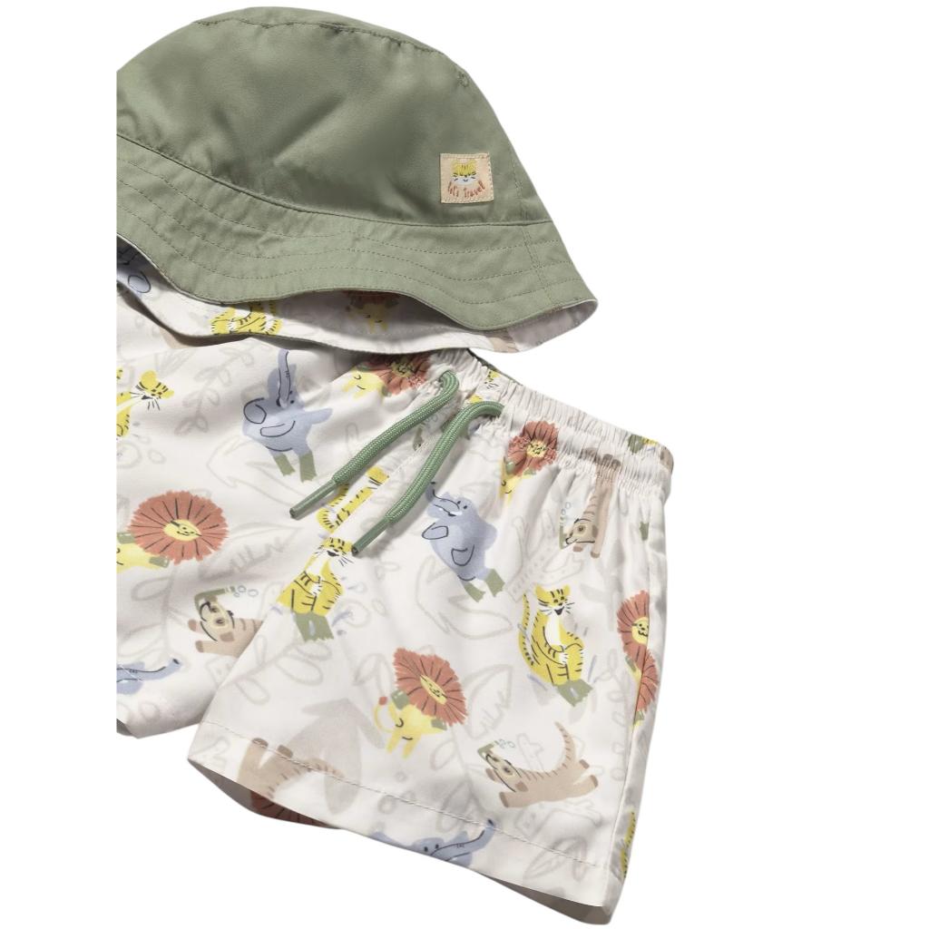 MAYORAL SWIM SHORTS & HAT 1646