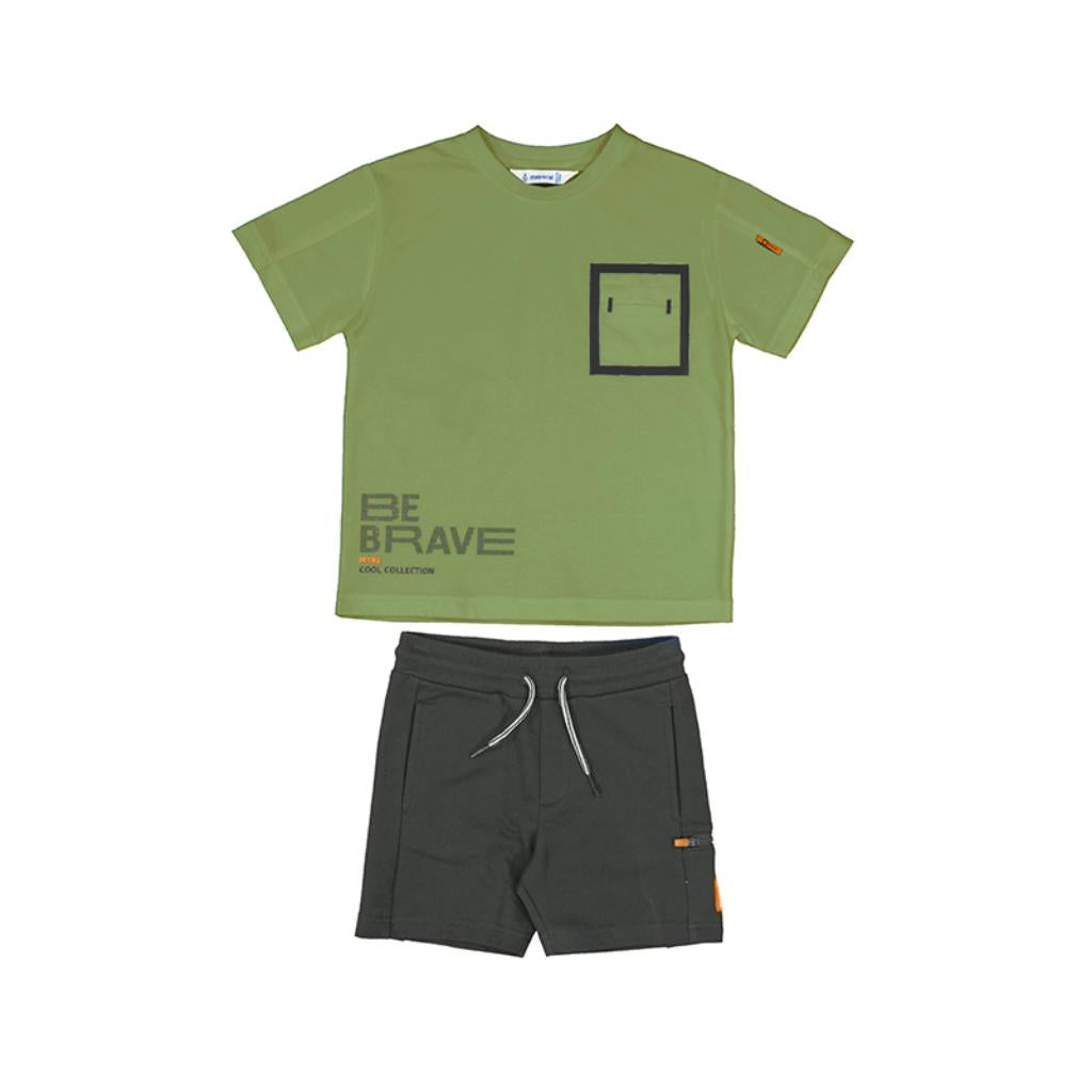 MAYORAL T SHIRT &amp; SHORTS SET 3601