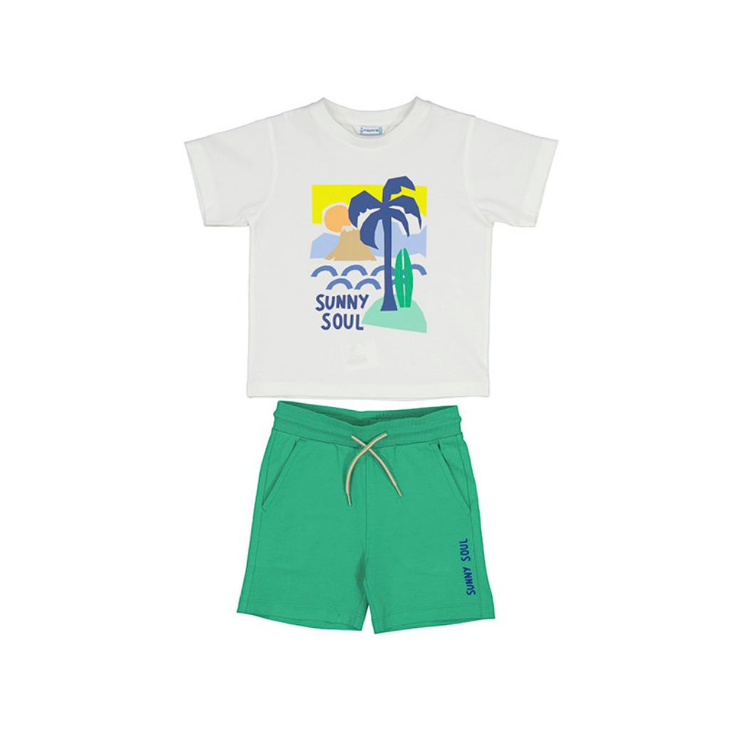 MAYORAL T SHIRT &amp; SHORTS SET 3602