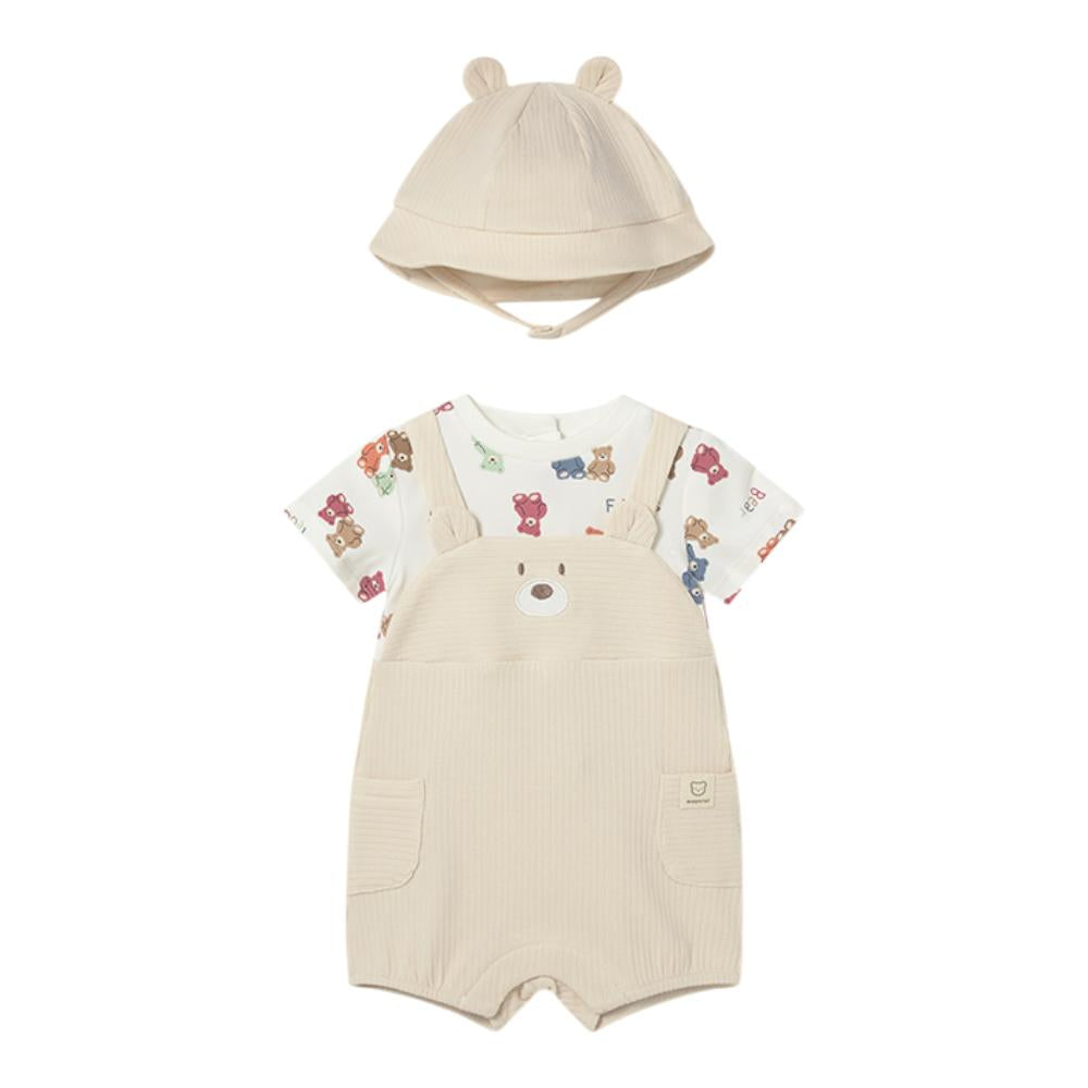 MAYORAL SHORT ROMPER &amp; HAT 1608