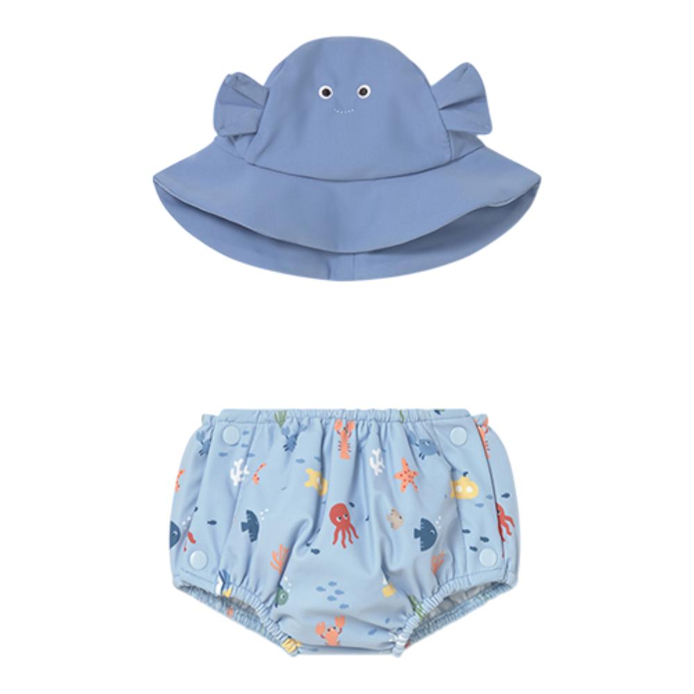 MAYORAL SWIM NAPPY & HAT 1618