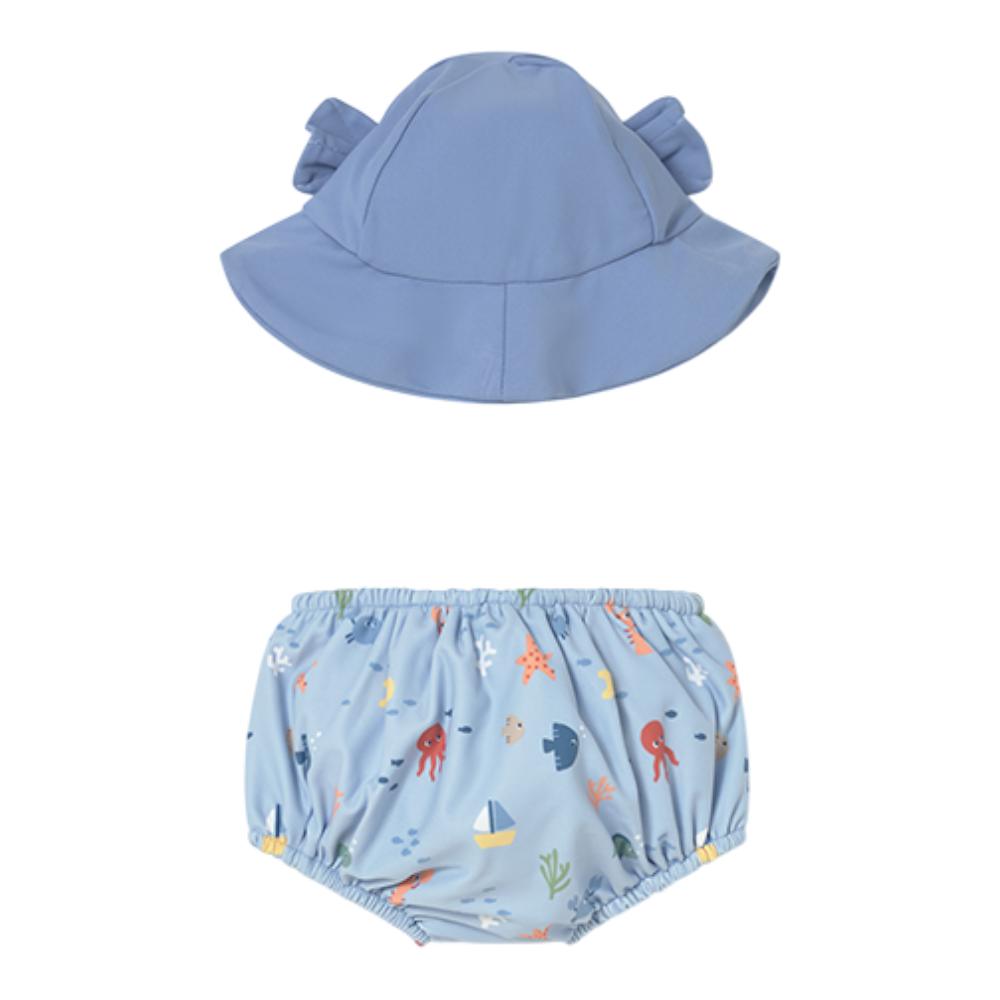 MAYORAL SWIM NAPPY & HAT 1618
