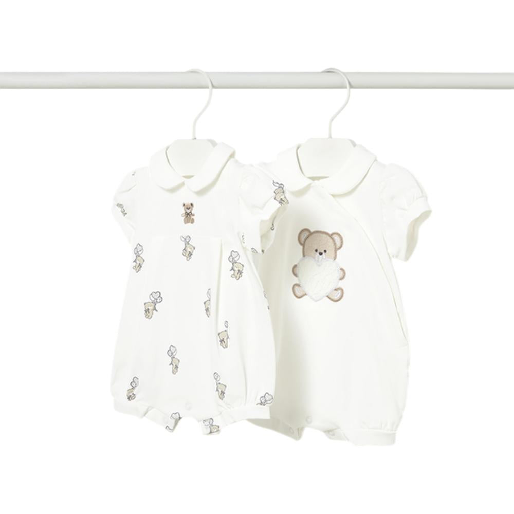 MAYORAL 2 X SHORT ROMPERS 1704