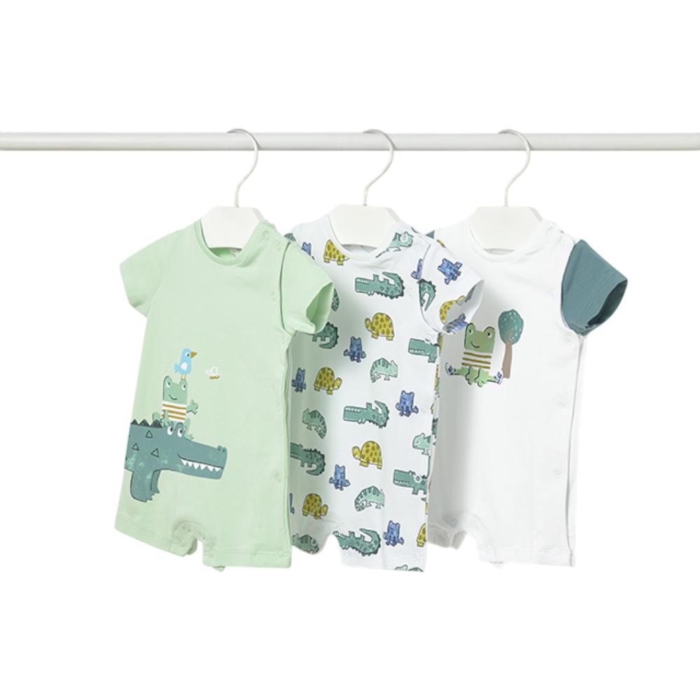 MAYORAL SET OF 3 SHORT ROMPERS 1724