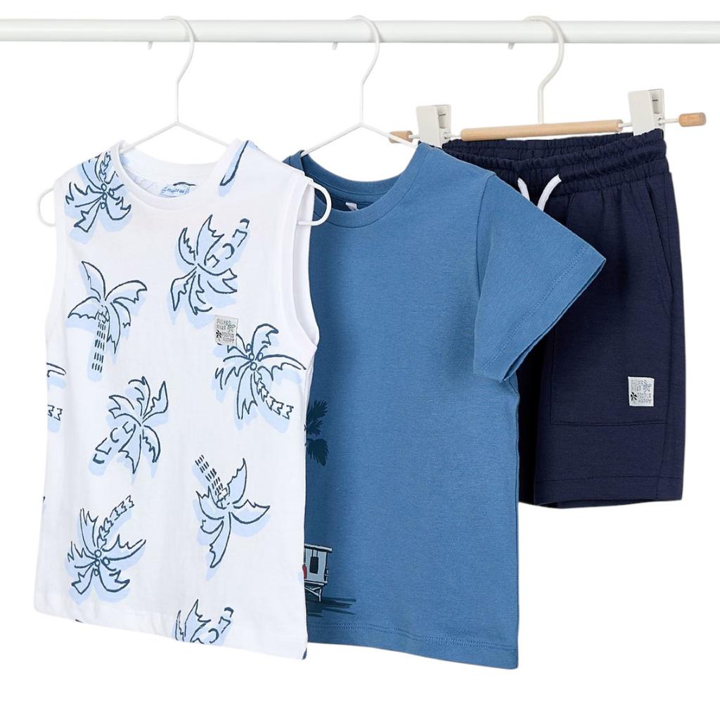 MAYORAL 2X T SHIRTS & SHORT SET 3606