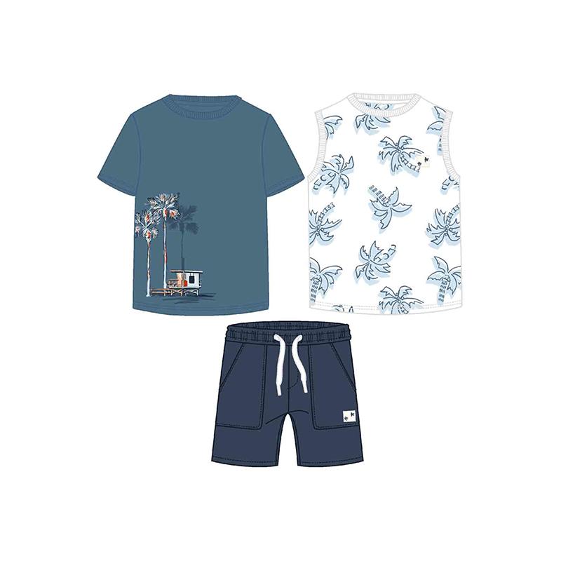 MAYORAL 2X T SHIRTS & SHORT SET 3606
