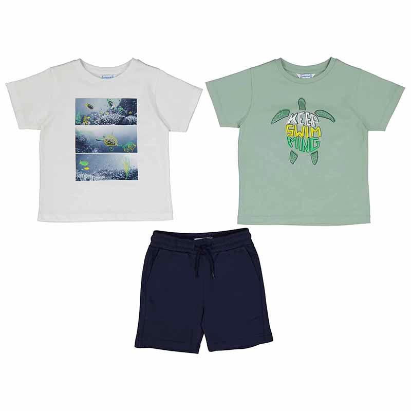 MAYORAL 2X T SHIRTS & SHORTS SET 3610