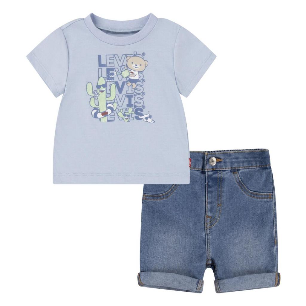 LEVIS T SHIRT &amp; SHORTS SET K235