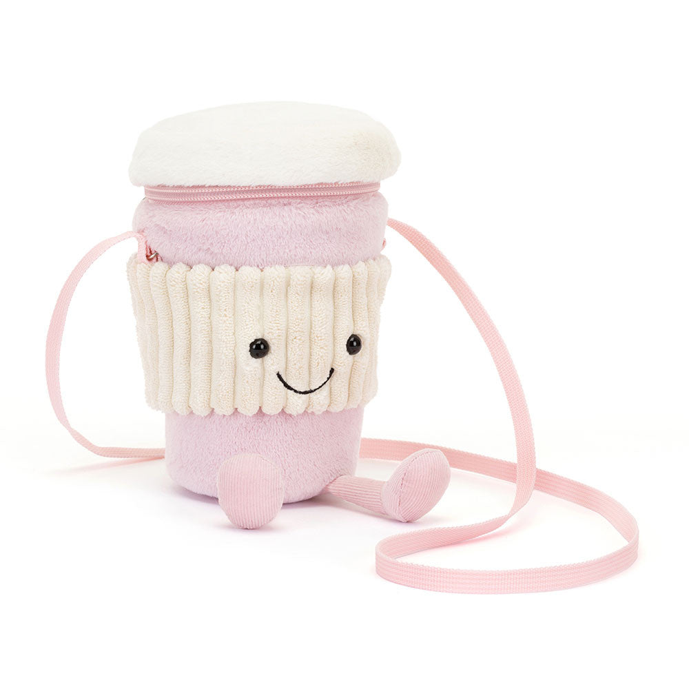 JELLYCAT AMUSEABLE COFFEE-T0-G0 PINK BAG A4COFPB