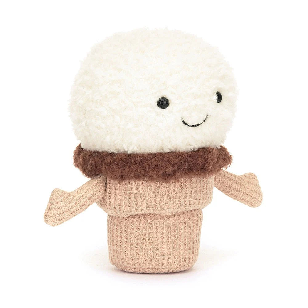 JELLYCAT AMUSEABLE ICE CREAM CONE A6ICE