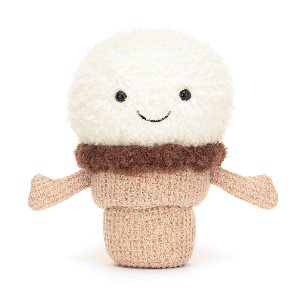 JELLYCAT AMUSEABLE ICE CREAM CONE A6ICE