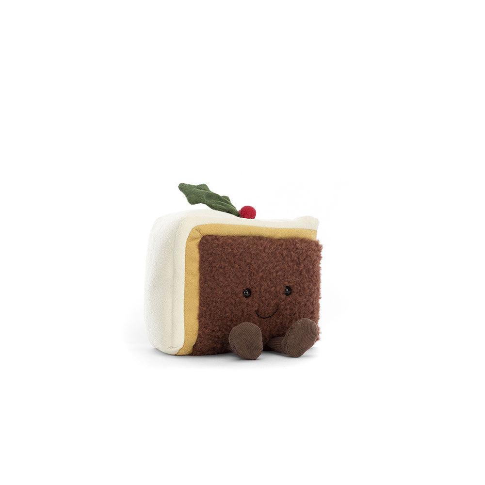 JELLYCAT AMUSEABLE SLICE OF CHRISTMAS CAKE A6SCC