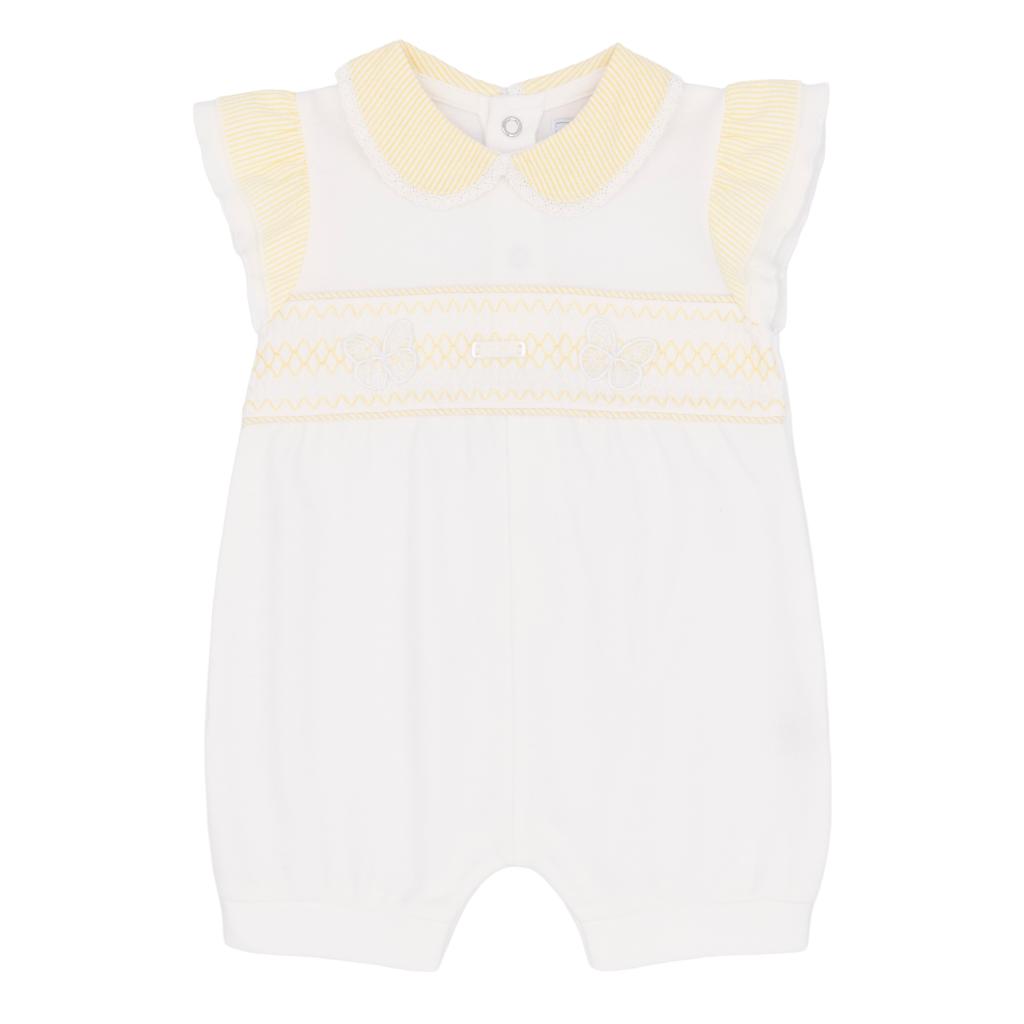 AMORE SMOCKED SHORT ROMPER AM0077