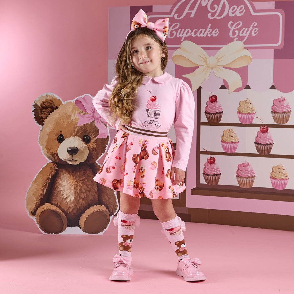 A DEE TEDDY BEAR BAKERY MABEL SKIRT SET W252513