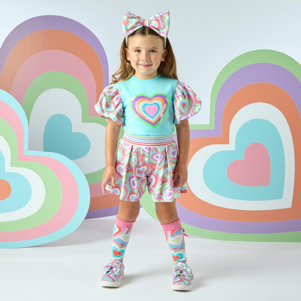 A DEE POP HEARTS EMMA SHORTS SET S253526