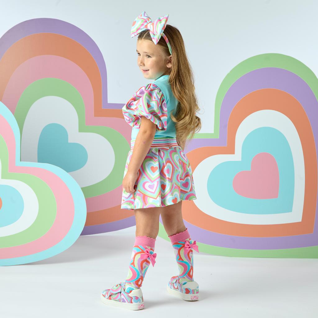 A DEE POP HEARTS EMMA SHORTS SET S253526