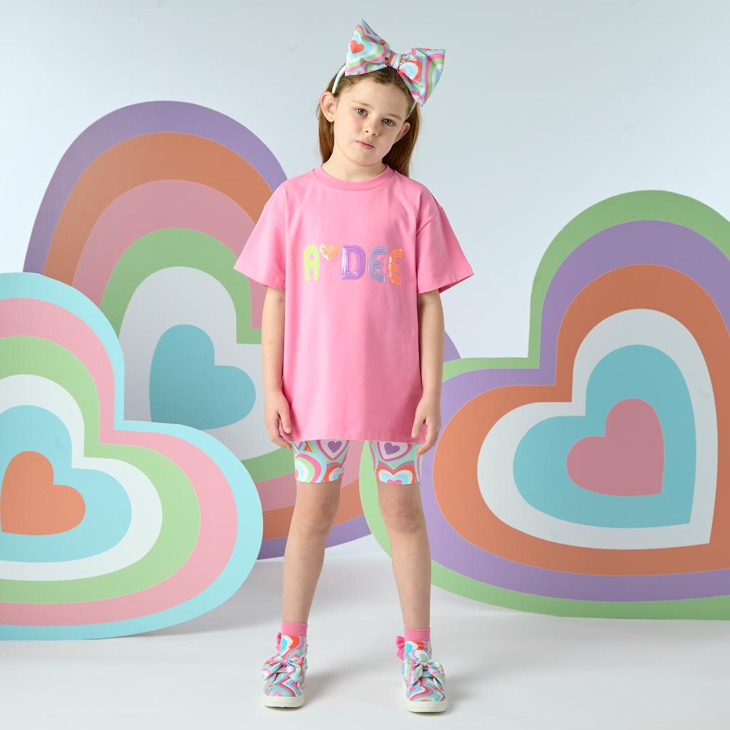 A DEE POP HEARTS ELLIE SHORTS SET S253524