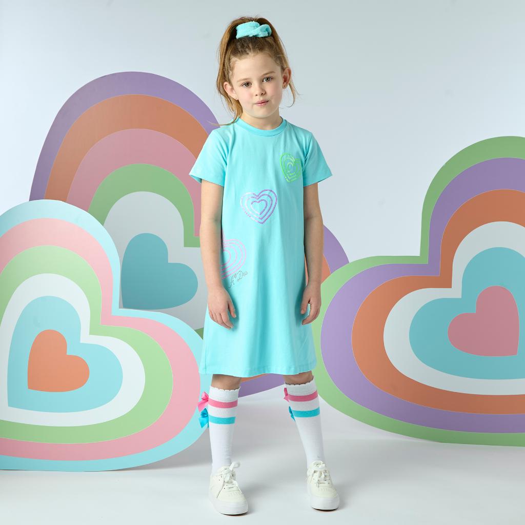 A DEE POP HEARTS EVANGELINE DRESS S253713T