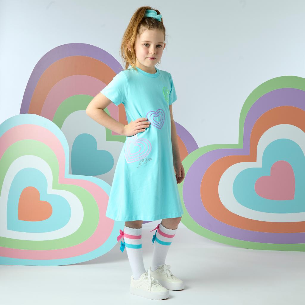 A DEE POP HEARTS EVANGELINE DRESS S253713T