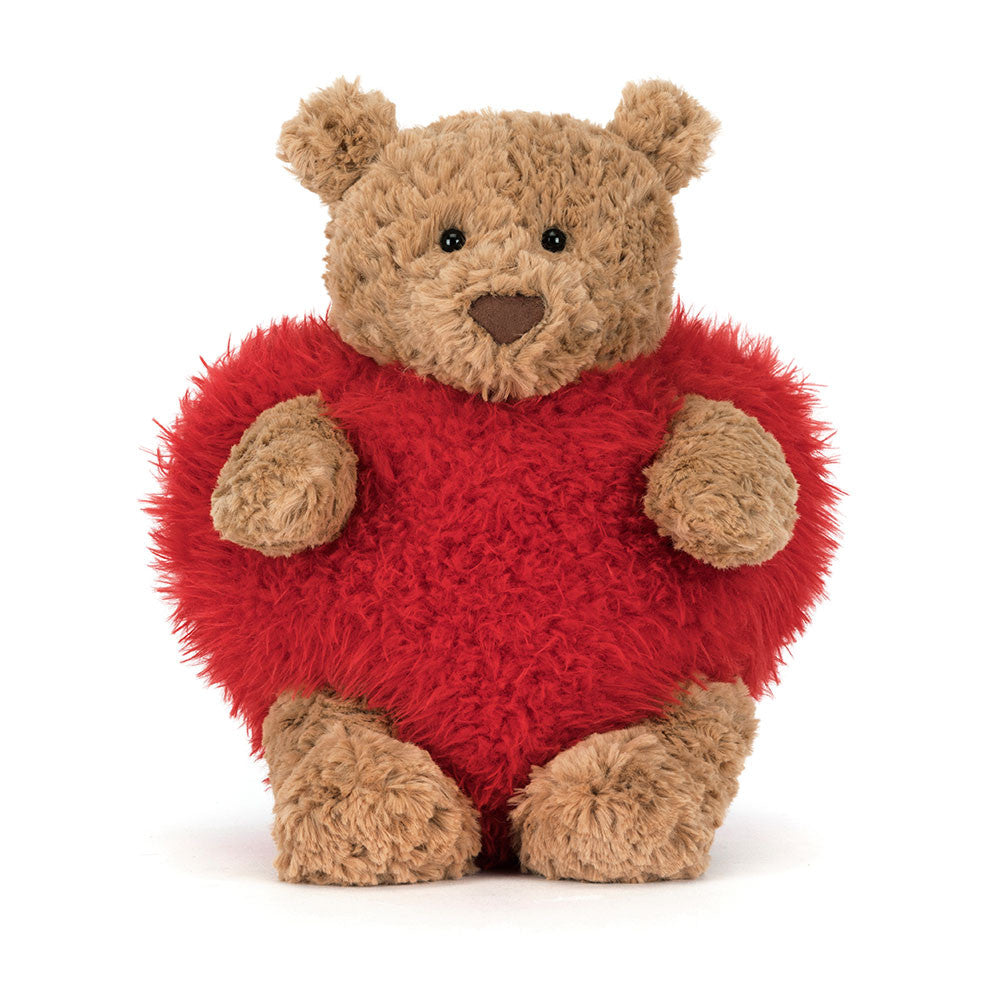 JELLYCAT BARTHOLOMEW BEAR HEARTTHROB BARL2HE