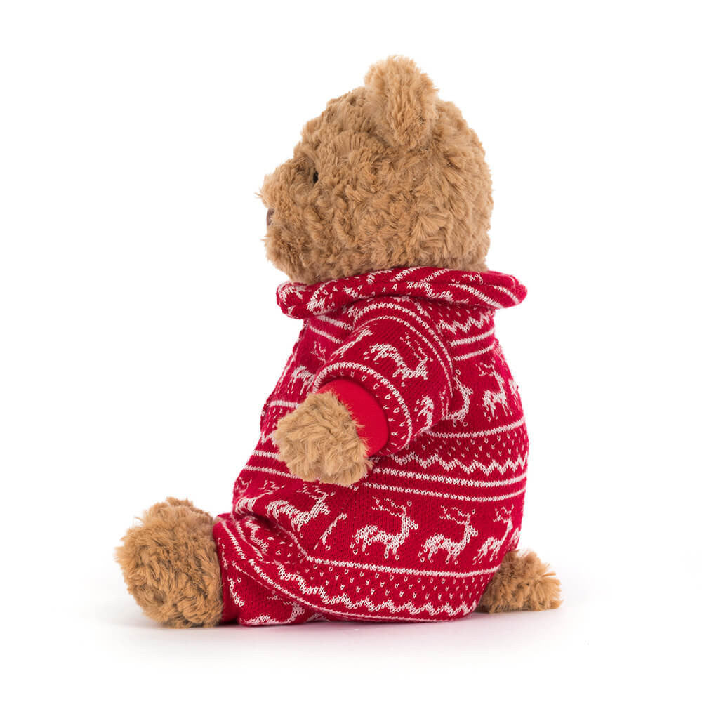 JELLYCAT BARTHOLOMEW BEAR WINTER PYJAMAS BARM2WPJ