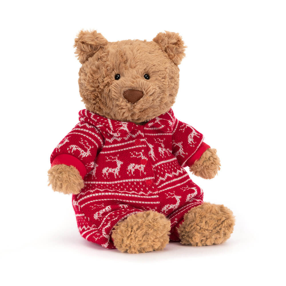 JELLYCAT BARTHOLOMEW BEAR WINTER PYJAMAS BARM2WPJ