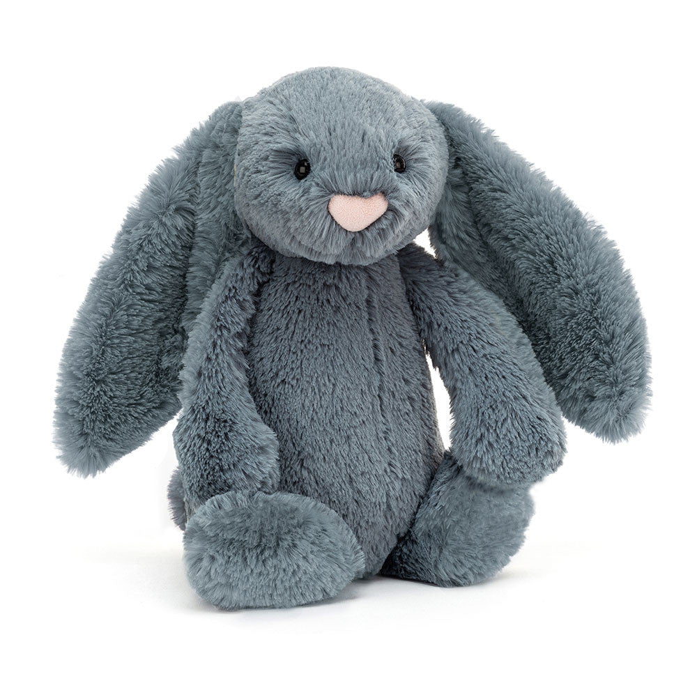 JELLYCAT MEDIUM BASHFUL DUSKY BLUE BUNNY BAS3DUSKB