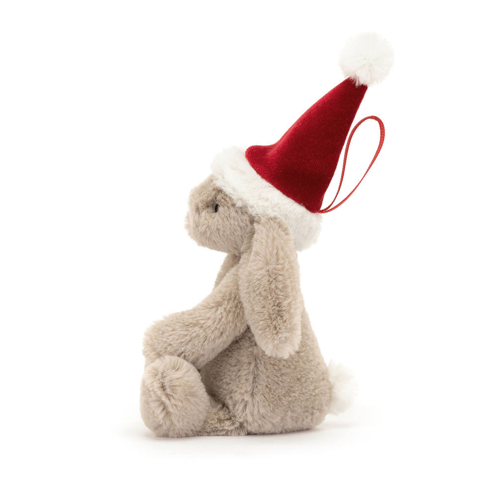 JELLYCAT BASHFUL CHRISTMAS BUNNY DECORATION BAS6CBOR