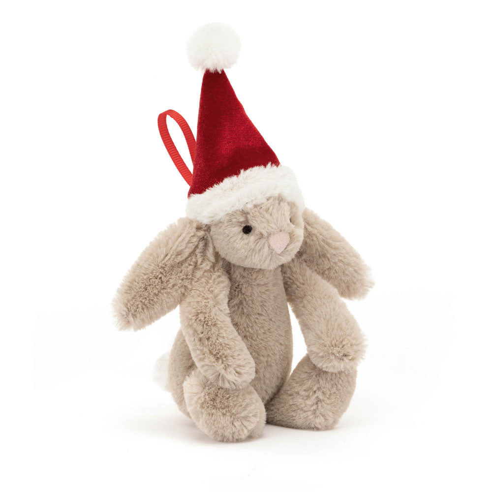 JELLYCAT BASHFUL CHRISTMAS BUNNY DECORATION BAS6CBOR