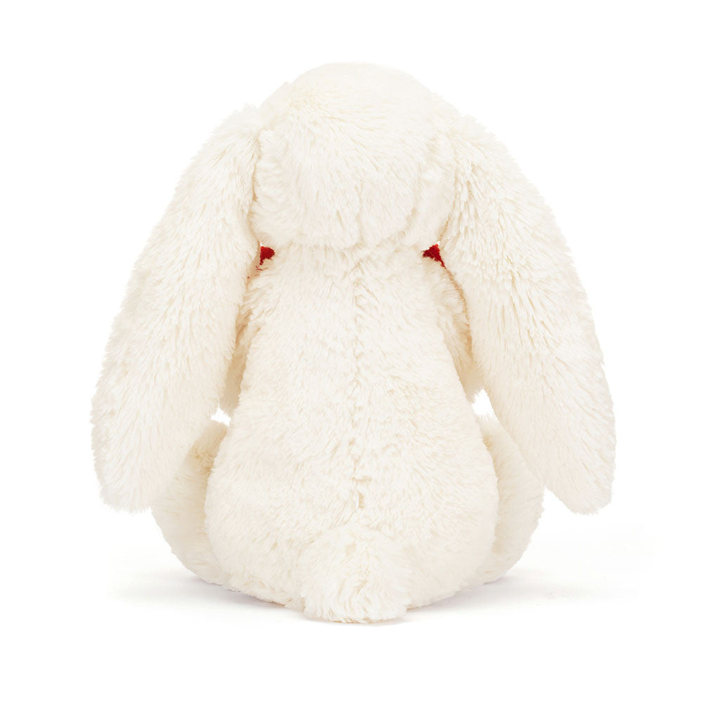 JELLYCAT MEDIUM BASHFUL RED LOVE HEART BUNNY BB3LOVE