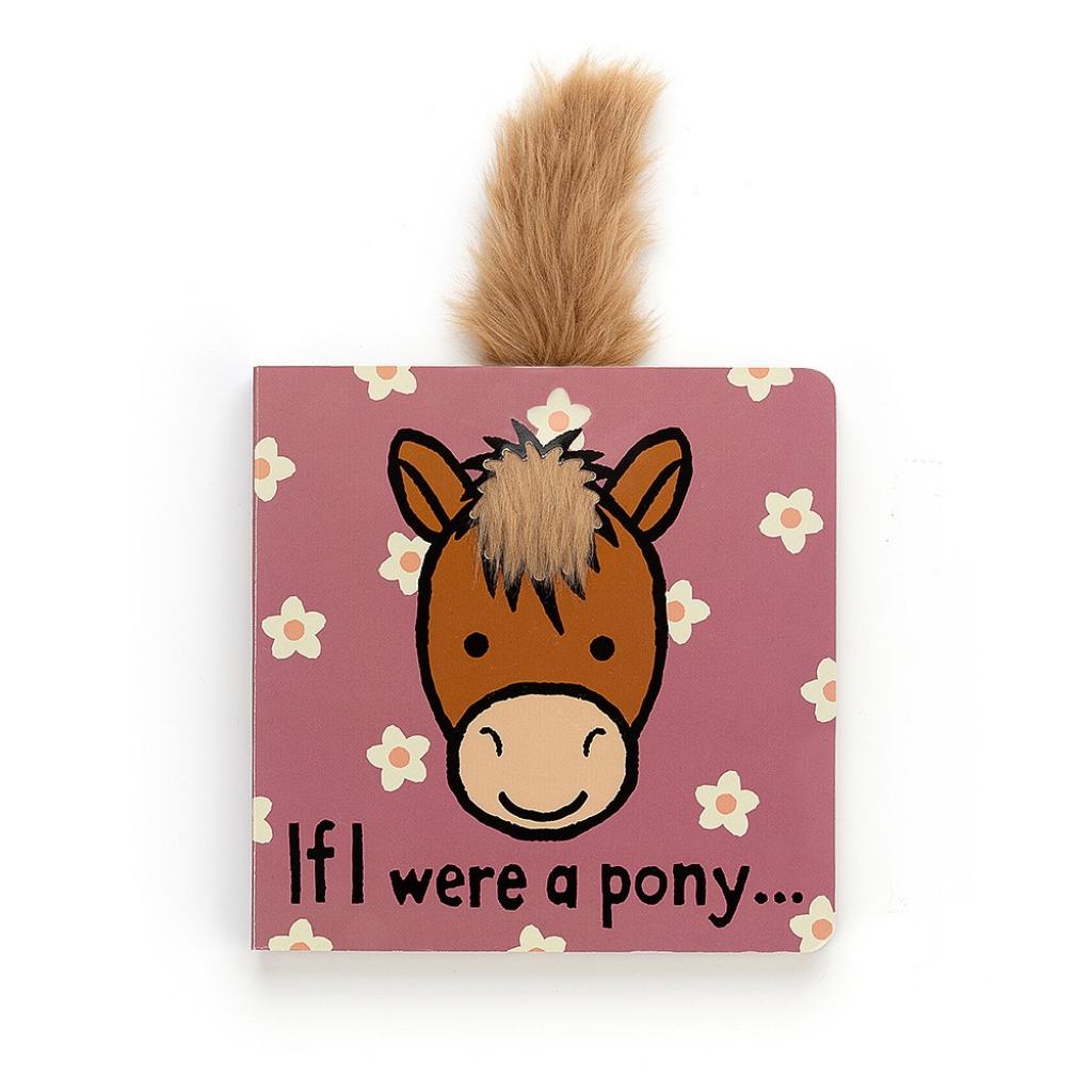 JELLYCAT IF I WERE A PONY BOARD BOOK BB444PY