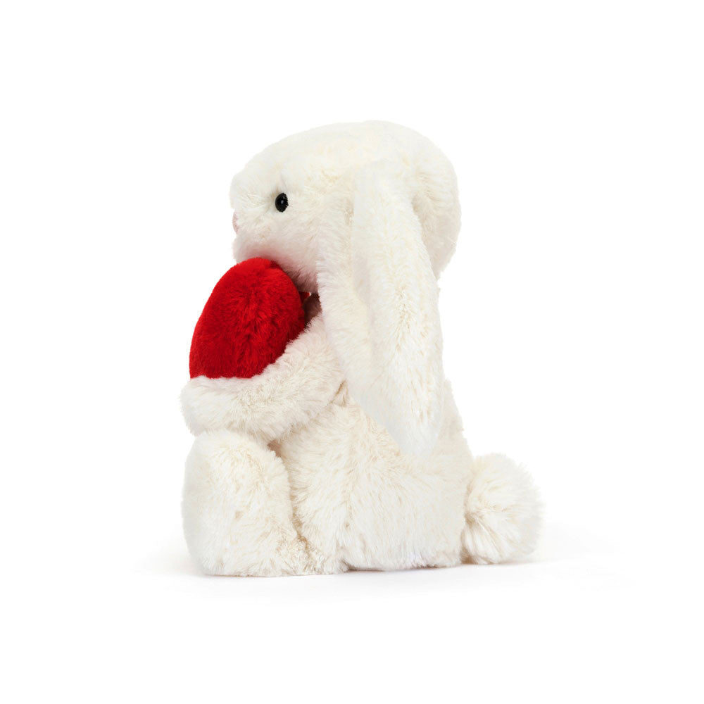 JELLYCAT LITTLE RED LOVE HEART BASHFUL BUNNY BB6LOVE