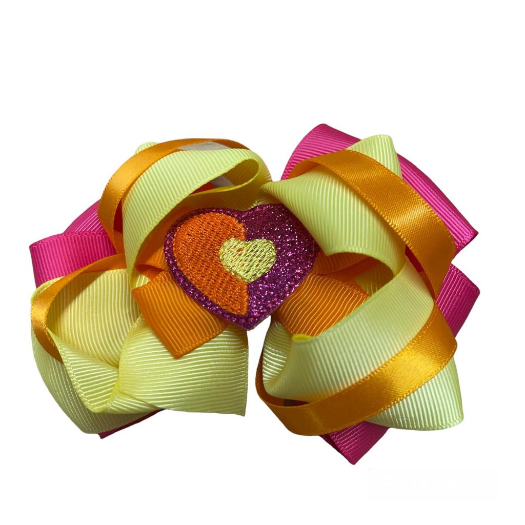 BOLD HEARTS HAIR BOW BHHB