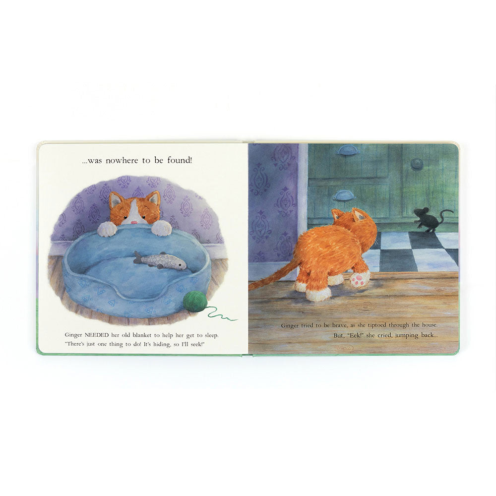 JELLYCAT GINGER THE COURAGEOUS KITTEN BOOK BK4CK