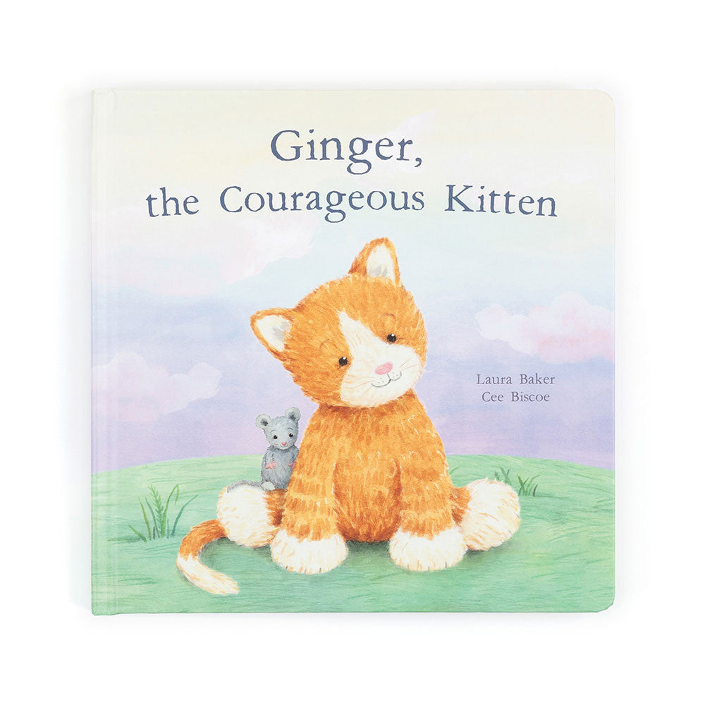 JELLYCAT GINGER THE COURAGEOUS KITTEN BOOK BK4CK