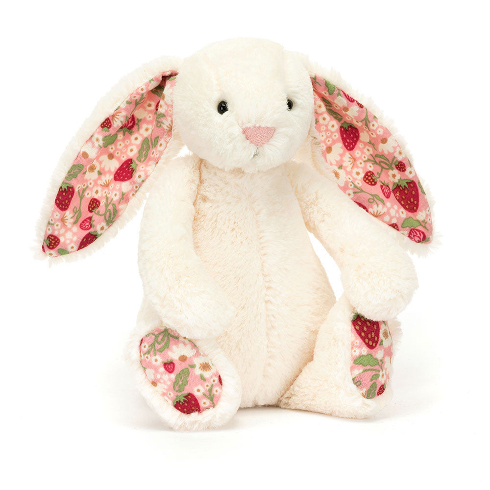 JELLYCAT SMALL BLOSSOM CREAM BUNNY 'BERRY' BPS6MS